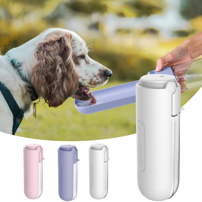 New 420ml Portable Dog Water Bottle Drinking Bowls For Medium Large Foldable Pet Puppy Water Dispenser Outdoor Travel Feeder