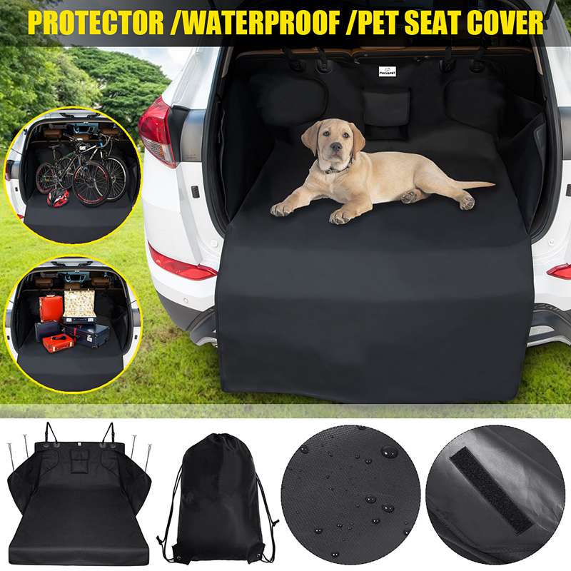 New Dog Car Trunk Mat Hammock Boot Pet Seat Cover Barrier Protect Floor Non-slip Foldable Waterproof Dirt Resistant Rear Seat