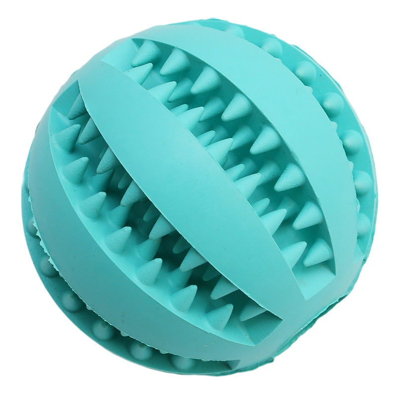 New Pet Dog Toy Interactive Rubber Balls Pet Dog Cat Puppy Chew Toys Ball Teeth Chew Toys Tooth Cleaning Balls Food