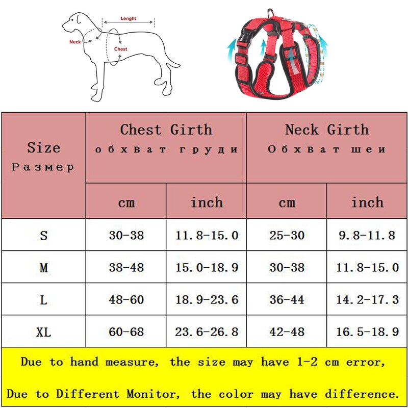 No Pull Mesh Dog Harness Breathable Puppy Vest Reflective Harnesses For Small Dogs Adjustable Pet Training Product Chihuahua Pug