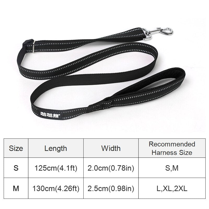 No Pull Reflective Dog Harness Leash Set Pet Vest Lead For Small Medium Large Dogs Daily Training Walking Nylon Harnesses S-XL