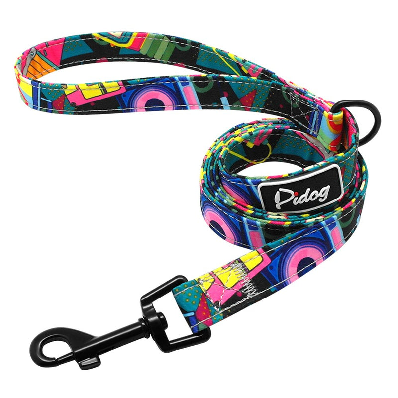 Nylon Dog Cat Harness Printed Puppy Small Dogs Harnesses Vest Pet Walking Leash for Cats French Bulldog Chihuahua Yorkshire