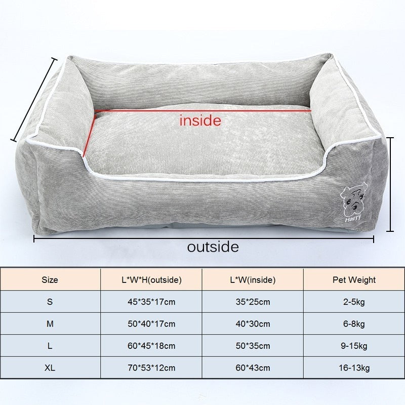 Pet Bed for Small Medium Large Dog Crate Pad Deluxe Soft Bedding Moisture Proof Bottom for All Seasons Puppy Dog House Pet Bed