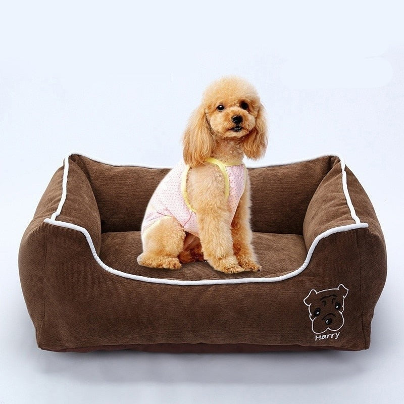 Pet Bed for Small Medium Large Dog Crate Pad Deluxe Soft Bedding Moisture Proof Bottom for All Seasons Puppy Dog House Pet Bed