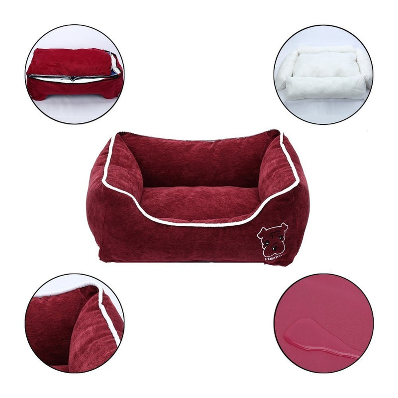 Pet Bed for Small Medium Large Dog Crate Pad Deluxe Soft Bedding Moisture Proof Bottom for All Seasons Puppy Dog House Pet Bed