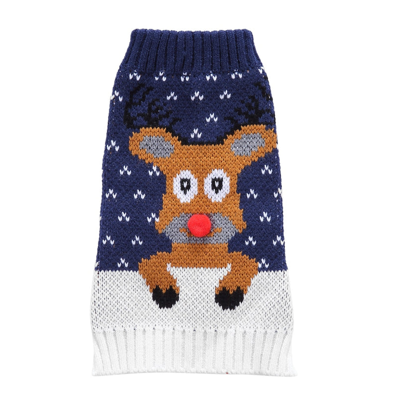 Pet Clothes Dog Sweater Cat Costume For Small Dogs Christmas Deer Clothing Cat Sweater Dogs Coat Halloween Warm Pet Knitte Coat