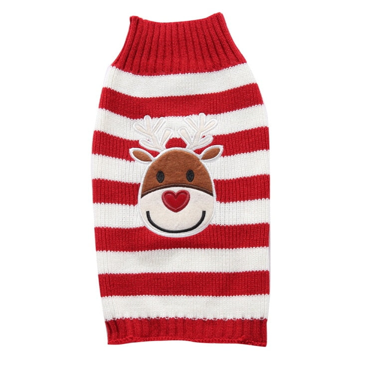 Pet Clothes Dog Sweater Cat Costume For Small Dogs Christmas Deer Clothing Cat Sweater Dogs Coat Halloween Warm Pet Knitte Coat