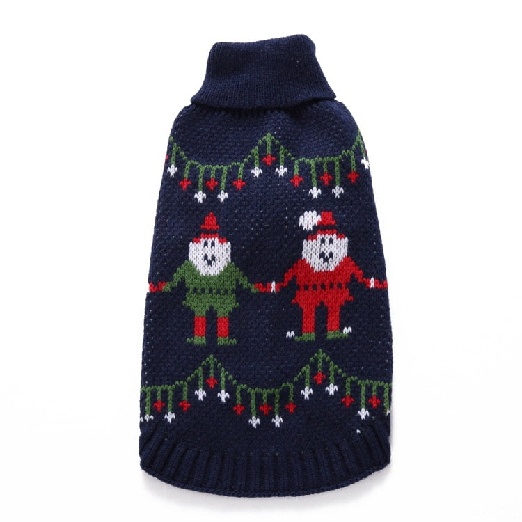 Pet Clothes Dog Sweater Cat Costume For Small Dogs Christmas Deer Clothing Cat Sweater Dogs Coat Halloween Warm Pet Knitte Coat