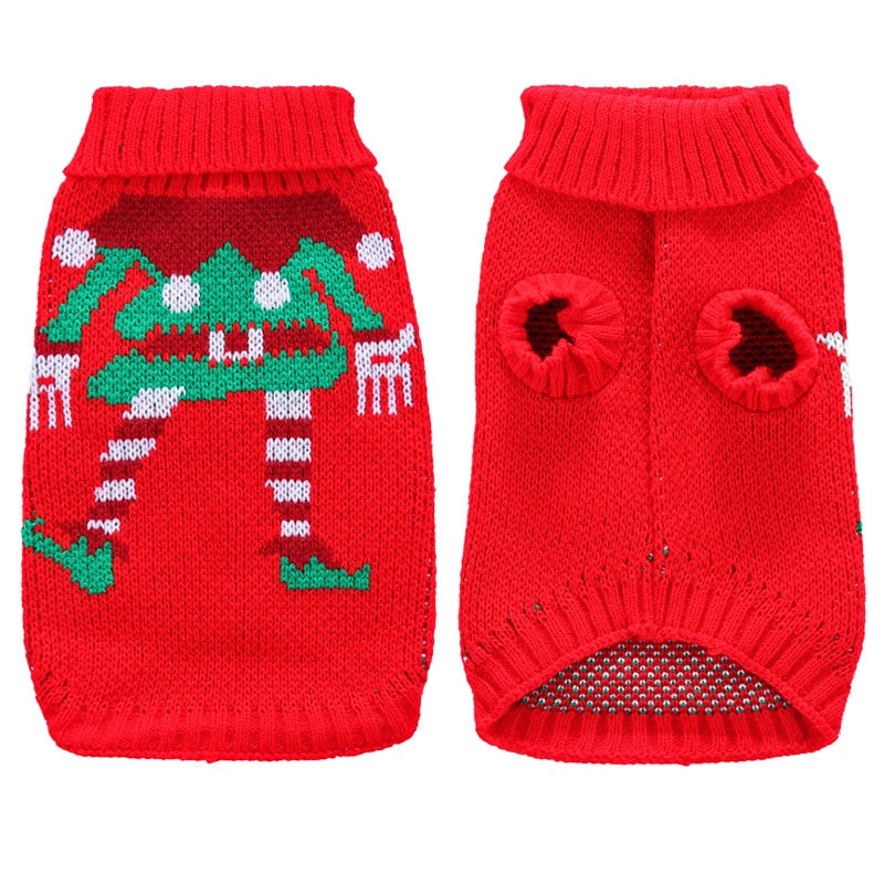 Pet Clothes Dog Sweater Cat Costume For Small Dogs Christmas Deer Clothing Cat Sweater Dogs Coat Halloween Warm Pet Knitte Coat