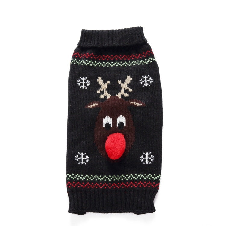 Pet Clothes Dog Sweater Cat Costume For Small Dogs Christmas Deer Clothing Cat Sweater Dogs Coat Halloween Warm Pet Knitte Coat