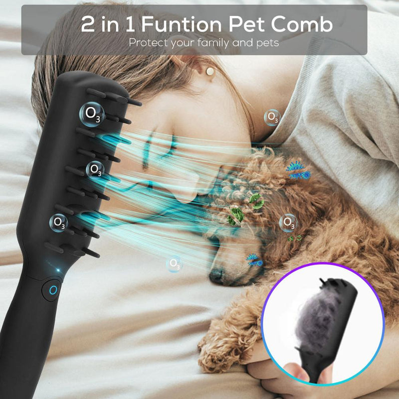 Pet Comb Grooming For Dog Cat Recharge Comb O₃ Sterilization Deodorization Insect Repellent Massaging Cleaning Pets Supplies