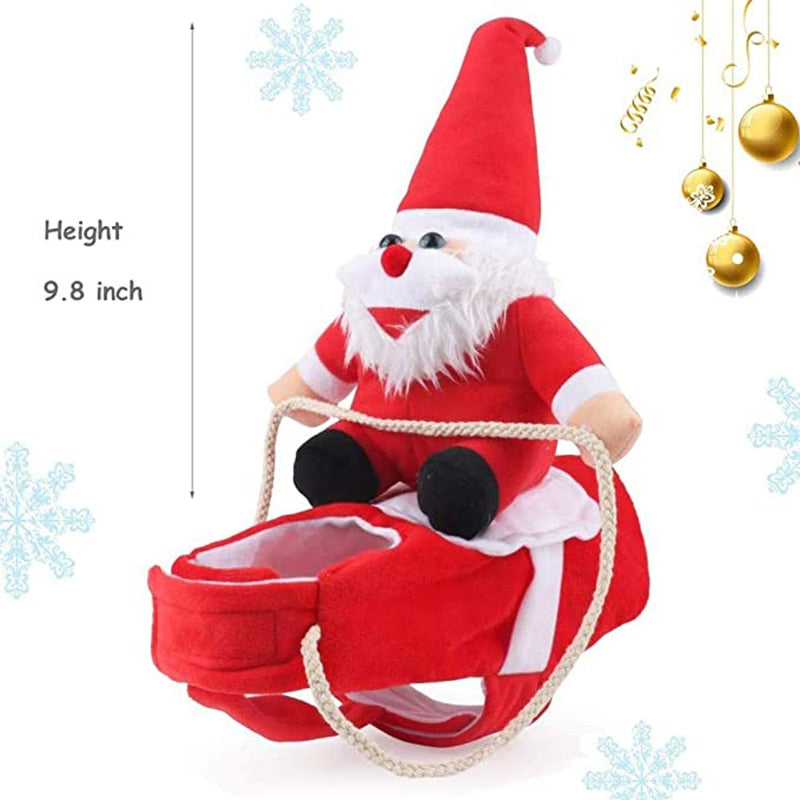 Pet Dog Cat Christmas CostumeDog Costumes Holiday Party Dressing up Clothing for Smal Medium Large Dogs Funny Pet Outfit Riding