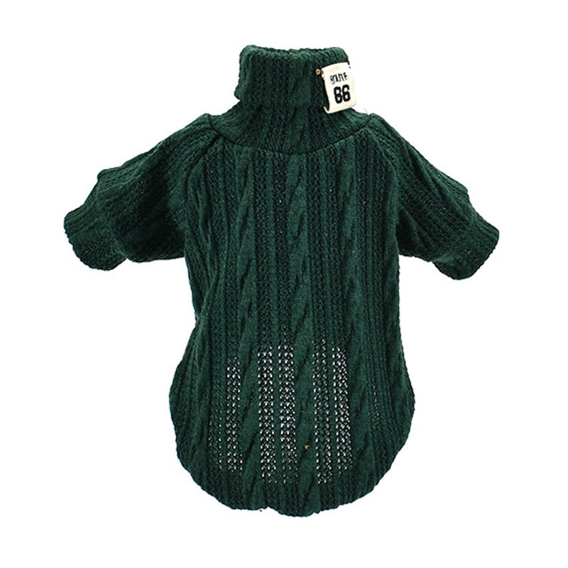 Pet Dog Cat Turtleneck Sweater Winter Warm Knitted Dog Clothes for Small Dogs Chihuahua Clothing Puppy Coat Jacket Pets Products