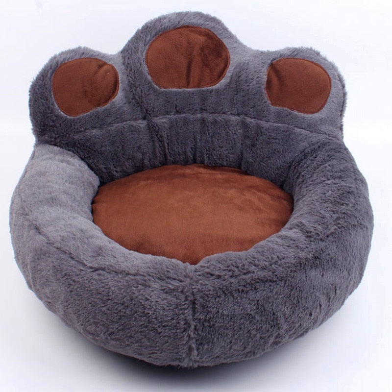 Pet Dog Cat Warm Bed Winter Lovely Dog Bed Soft Material Pet Nest Cute Paw Kennel For Cat Puppy Sofa Beds For Dogs Accessories