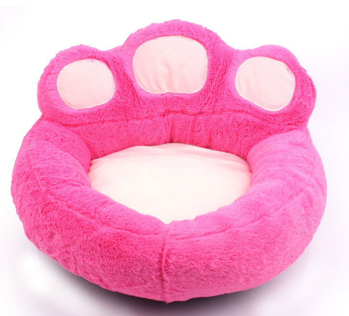 Pet Dog Cat Warm Bed Winter Lovely Dog Bed Soft Material Pet Nest Cute Paw Kennel For Cat Puppy Sofa Beds For Dogs Accessories