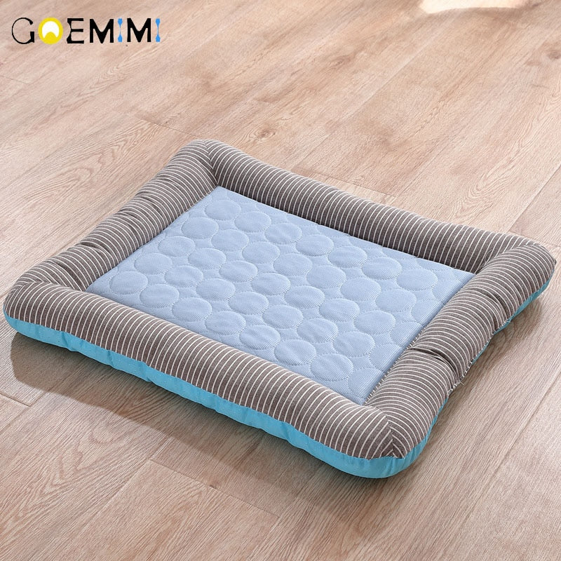 Pet Dog Mat Ice Pad Dog Sleeping Mats For Dogs Cats Pet Kennel Top Quality  Cool Cold Silk Bed For Dog