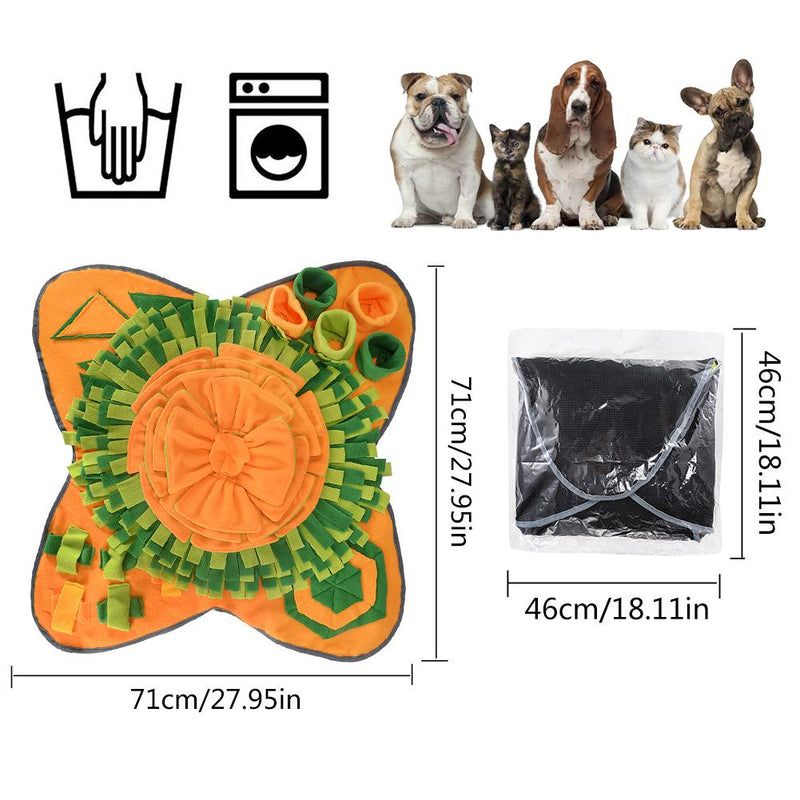 Pet Dog Sniffing Mat Dog Puzzle Toy Pet Snack Feeding Mat Boring Interactive Game Training Blanket Snuffle Feeding Training Mat