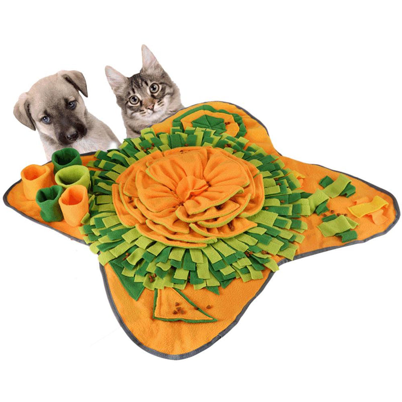 Pet Dog Sniffing Mat Dog Puzzle Toy Pet Snack Feeding Mat Boring Interactive Game Training Blanket Snuffle Feeding Training Mat