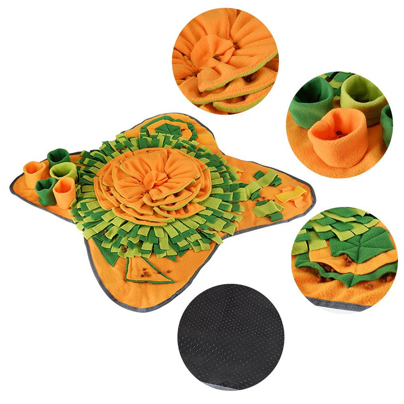 Pet Dog Sniffing Mat Dog Puzzle Toy Pet Snack Feeding Mat Boring Interactive Game Training Blanket Snuffle Feeding Training Mat