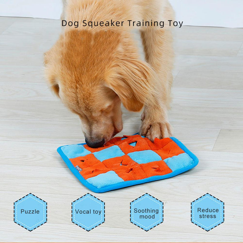 Pet Dog Snuffle Mat Pet Sniffing Training Blanket Detachable Fleece Pads Dog Mat Relieve Stress Nosework Puzzle Toy Pet Nose Pad