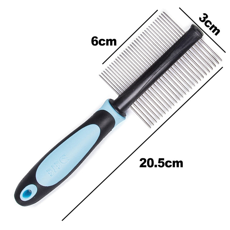 Pet Hair Comb for Cat Dog Hair Remover Double-sided Easy Deshedding Brush for Cat Grooming Tool for Long Small Hair Dog