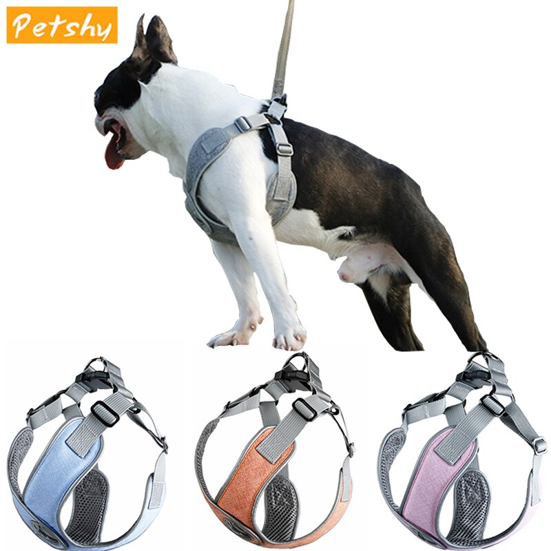 Pet Harness Adjustable Reflective Small Medium Dog Traction Rope Leash Harness Dogs Collar Leash Belt Pet Training Supplies