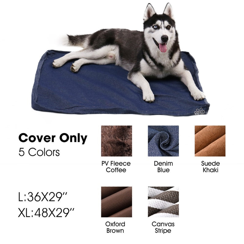 Pet Replacement Dog Bed COVER Reversible  Washable Kennel Mat Cozy Warm Nest Bed Cover Soft Warm Cushion Cover For Dog Cats