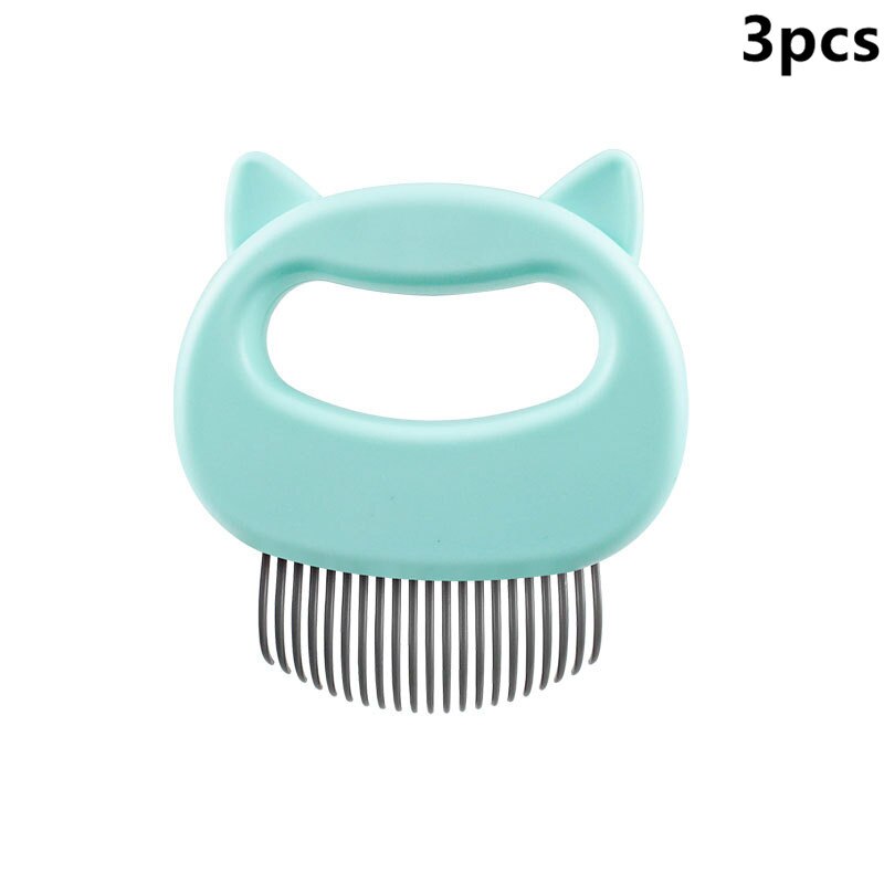 Pet Shell Needle Comb Animal Cleaning Comb Pet Supplies Grooming Hair Brush Hair Removal 3 Colors Pet Cat Dog Massage Combs