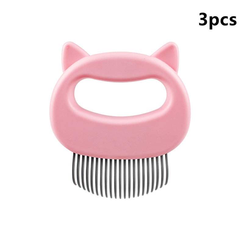 Pet Shell Needle Comb Animal Cleaning Comb Pet Supplies Grooming Hair Brush Hair Removal 3 Colors Pet Cat Dog Massage Combs