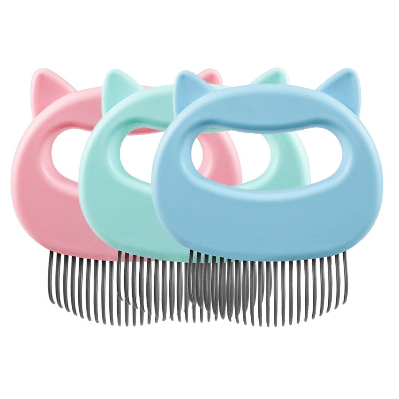 Pet Shell Needle Comb Animal Cleaning Comb Pet Supplies Grooming Hair Brush Hair Removal 3 Colors Pet Cat Dog Massage Combs
