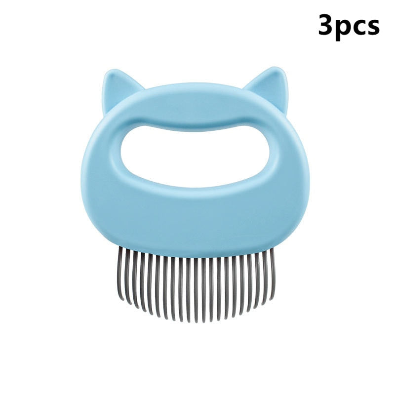 Pet Shell Needle Comb Animal Cleaning Comb Pet Supplies Grooming Hair Brush Hair Removal 3 Colors Pet Cat Dog Massage Combs