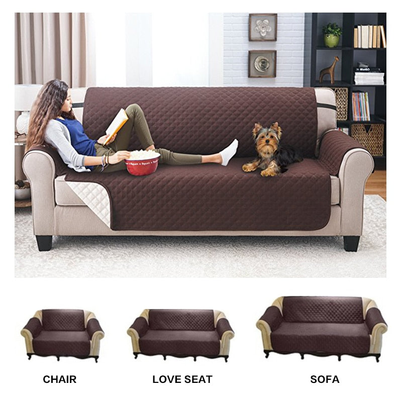 Pet Sofa Cover Washable Removable Two Side Use Towel Armrest couch Covers Slipcovers couch Dog Pets Single/Two/Three Seater