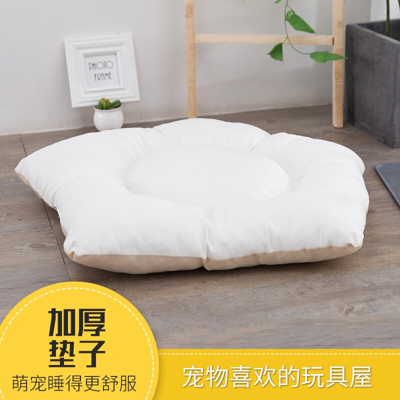 Pet Tent House Cat Bed Portable Teepee with Thick Cushion  Available for Dog Puppy Excursion Outdoor Indoor Small Animals Bed