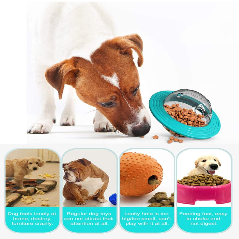 Pet Toy Self-Playing Tumbler Pet Feeder Treat Ball Dog Toy for Pet Increases IQ Interactive Food Dispensing Dog Cat Feed Bowl