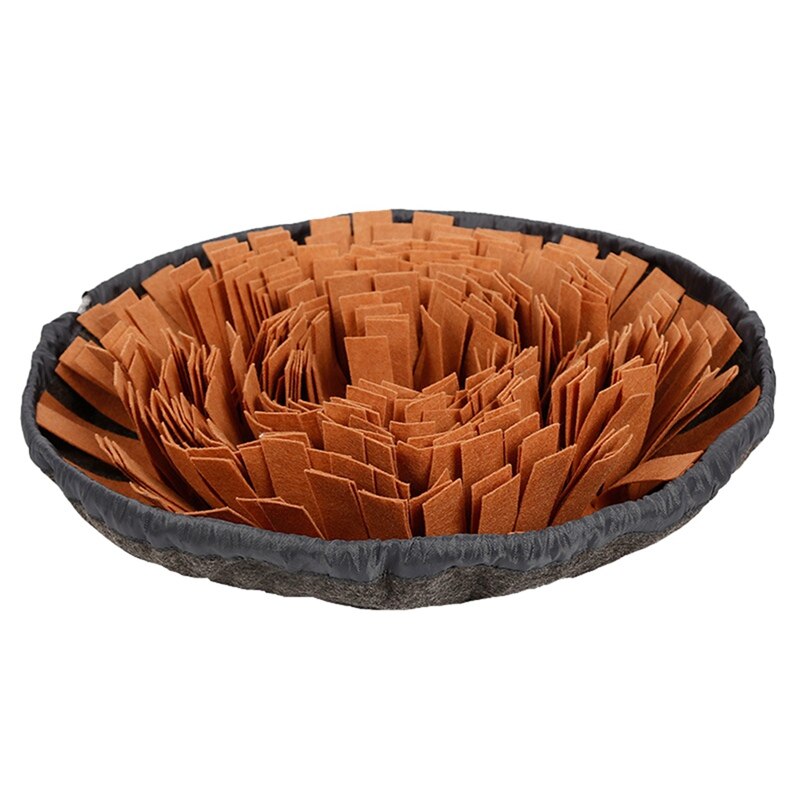 Pet Toys Dog Round Pet Sniffing Pad Washable Training Blanket Feeding Mat Piecing Multi-color Dog Toys