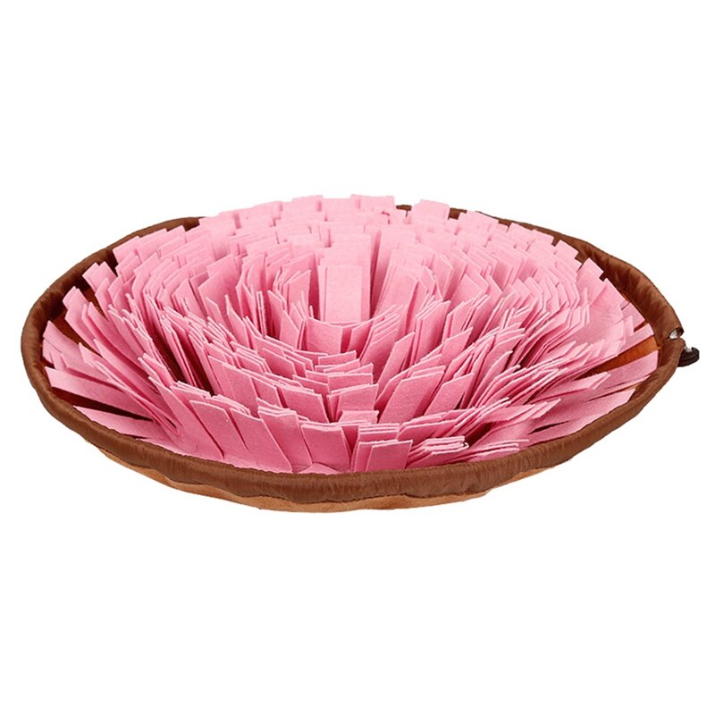 Pet Toys Dog Round Pet Sniffing Pad Washable Training Blanket Feeding Mat Piecing Multi-color Dog Toys