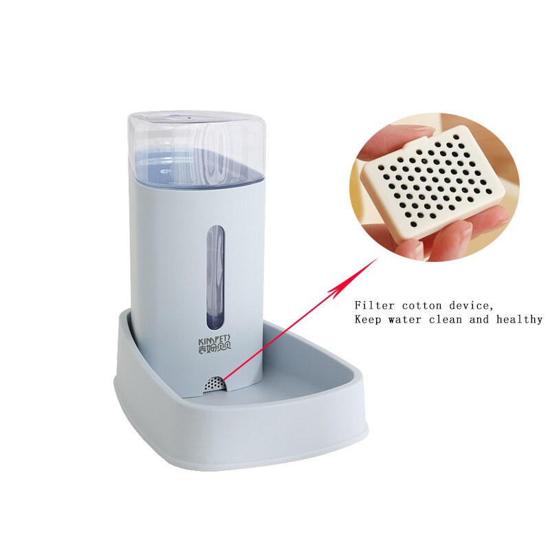 Pets Cats Dogs Automatic Waterer and Food Feeder 3.8L with 1 Water Dispenser