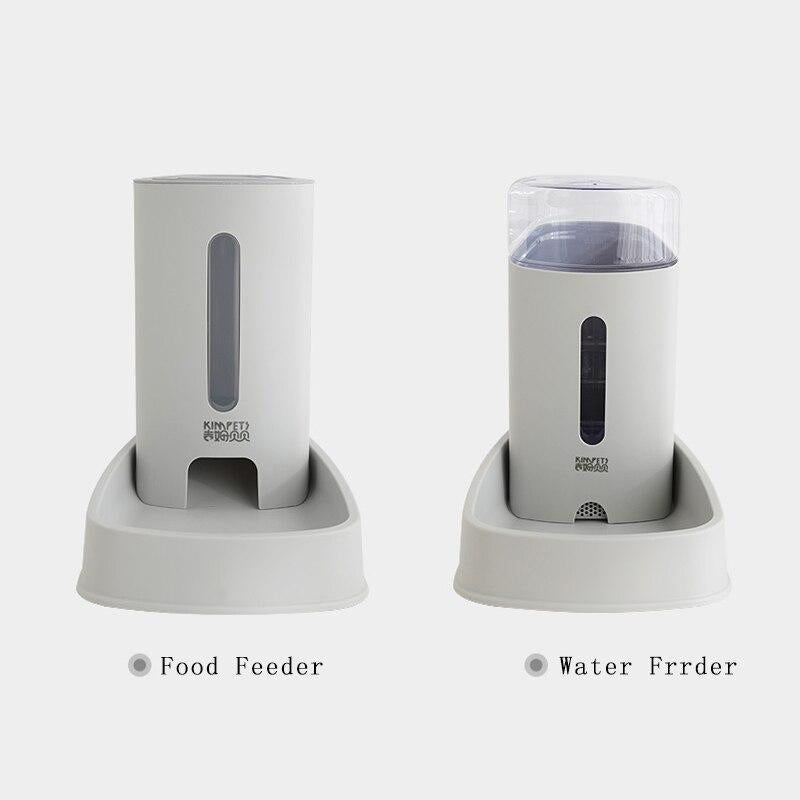 Pets Cats Dogs Automatic Waterer and Food Feeder 3.8L with 1 Water Dispenser