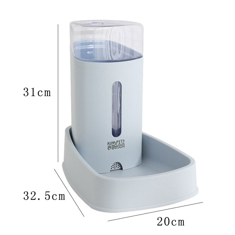 Pets Cats Dogs Automatic Waterer and Food Feeder 3.8L with 1 Water Dispenser