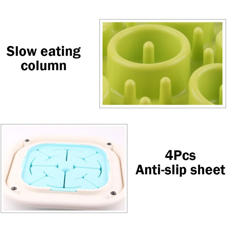 Slow Feeder Bowl Healthy Food Fun Anti-Choke Pet Bowls for  Pet Dog Cat