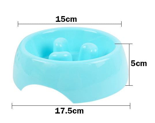 Slow Feeder Bowl Healthy Food Fun Anti-Choke Pet Bowls for  Pet Dog Cat