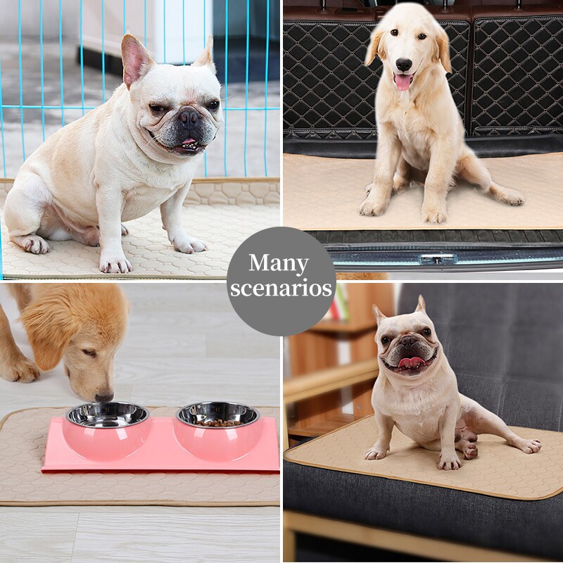 Washable Dog Pee Pad,Reusable Thickened Pet Pads with Fast Absorbent Non-Slip for Dogs Playpen, Crate, Kennel