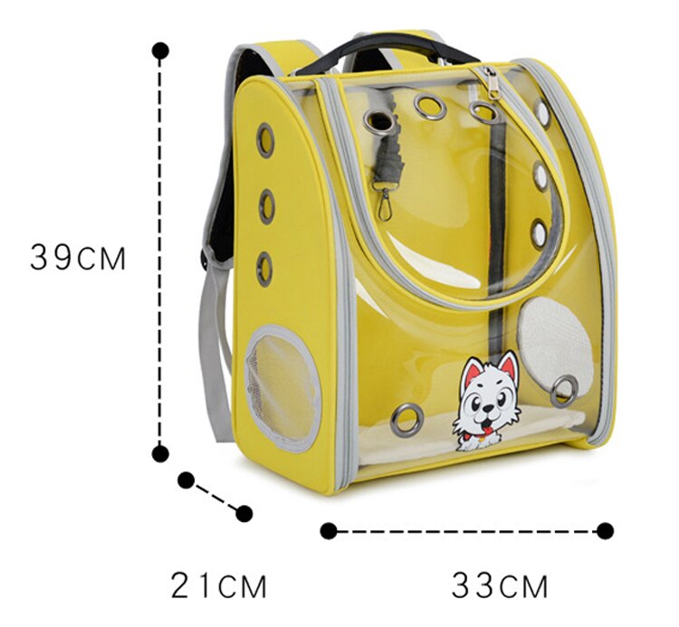 Canvas Collapsible Pet Cat Carrier Backpack Portable Travel Cats Capsule Carrying Bag