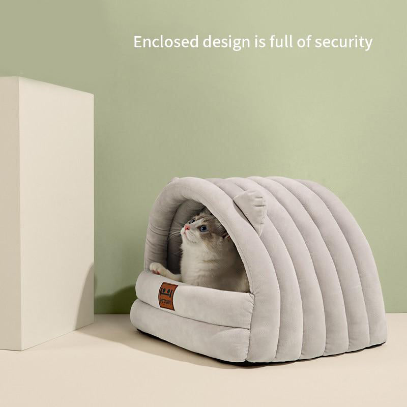 Petgoo Covered Cat & Dog Bed