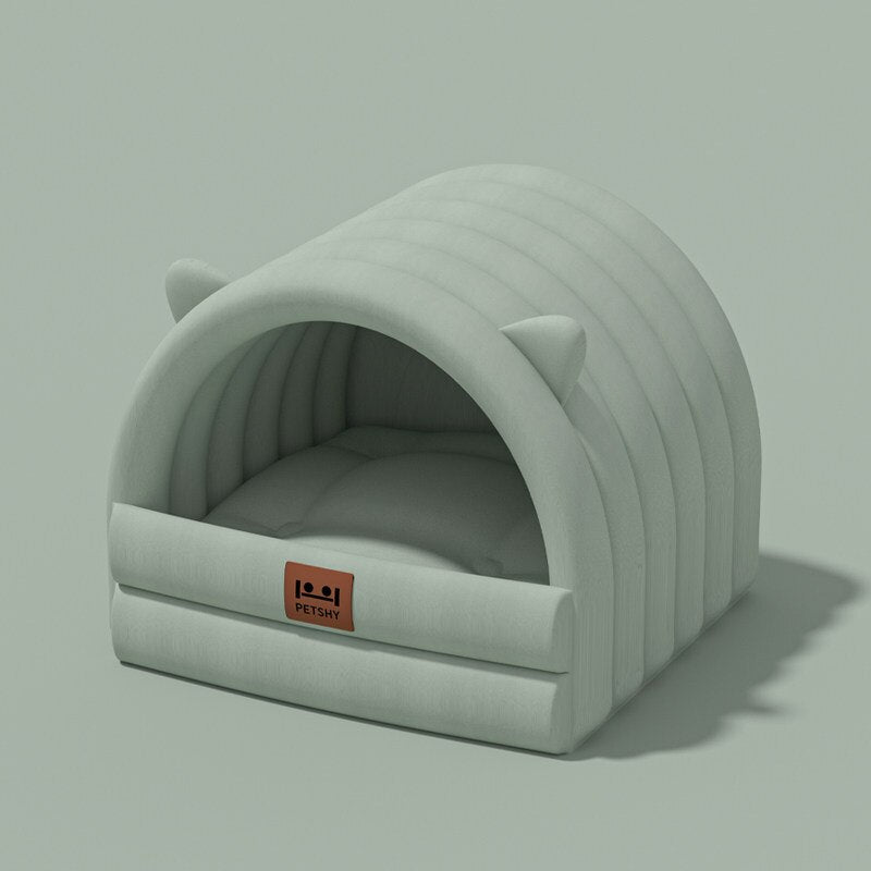 Petgoo Covered Cat & Dog Bed