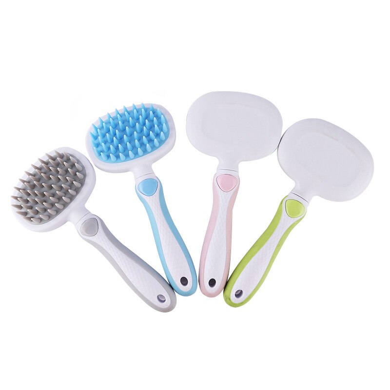 Dog Cat Comb Silicone Soft Tooth Pet Massage Bath Grooming Combs Tool New Colorful Not Hurt Fur Pets Hair Removal Brush