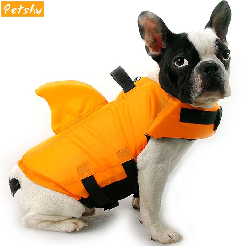 Petshy Dog Life Vest Summer Shark Pet Life Jacket For Small Medium Large Dogs Cats Surfing Swimming Pets Swimwear