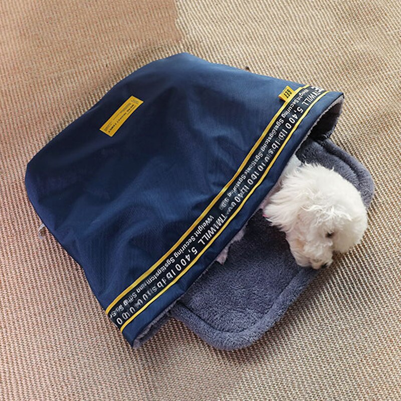 Petshy Dog Sleeping Bag Sack Pet House Tent Cat Bed Nest Warm Small Large Dogs Kennel Cave Cozy Soft Dog Cat House Cushion