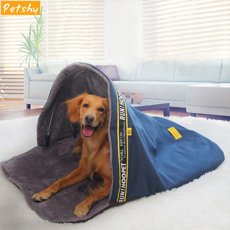 Petshy Dog Sleeping Bag Sack Pet House Tent Cat Bed Nest Warm Small Large Dogs Kennel Cave Cozy Soft Dog Cat House Cushion