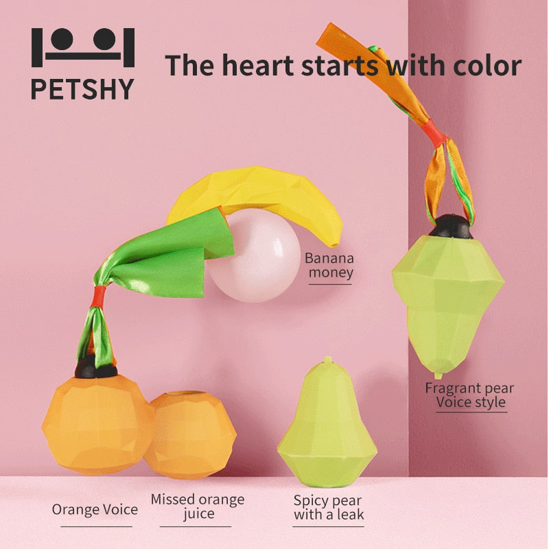 Petshy Dog Toys Stretch Rubber Leaking Ball Pet Cat Dog Interactive Toy Pet Cat Dog Chew Toys Tooth Cleaning Balls puppy toys